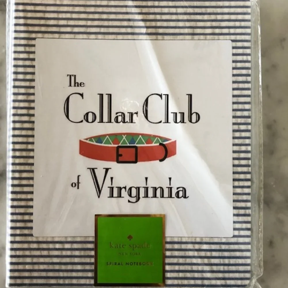 KATE SPADE Spiral Mini Notebook Collar Club of Virginia Seesucker Print …